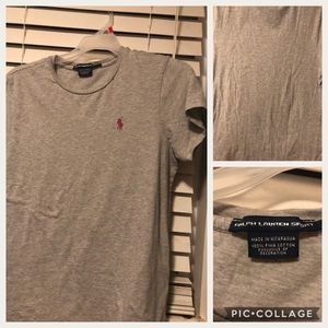 Gray Ralph Lauren tee size large